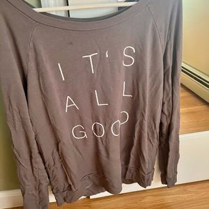 Grey long sleeved shirt